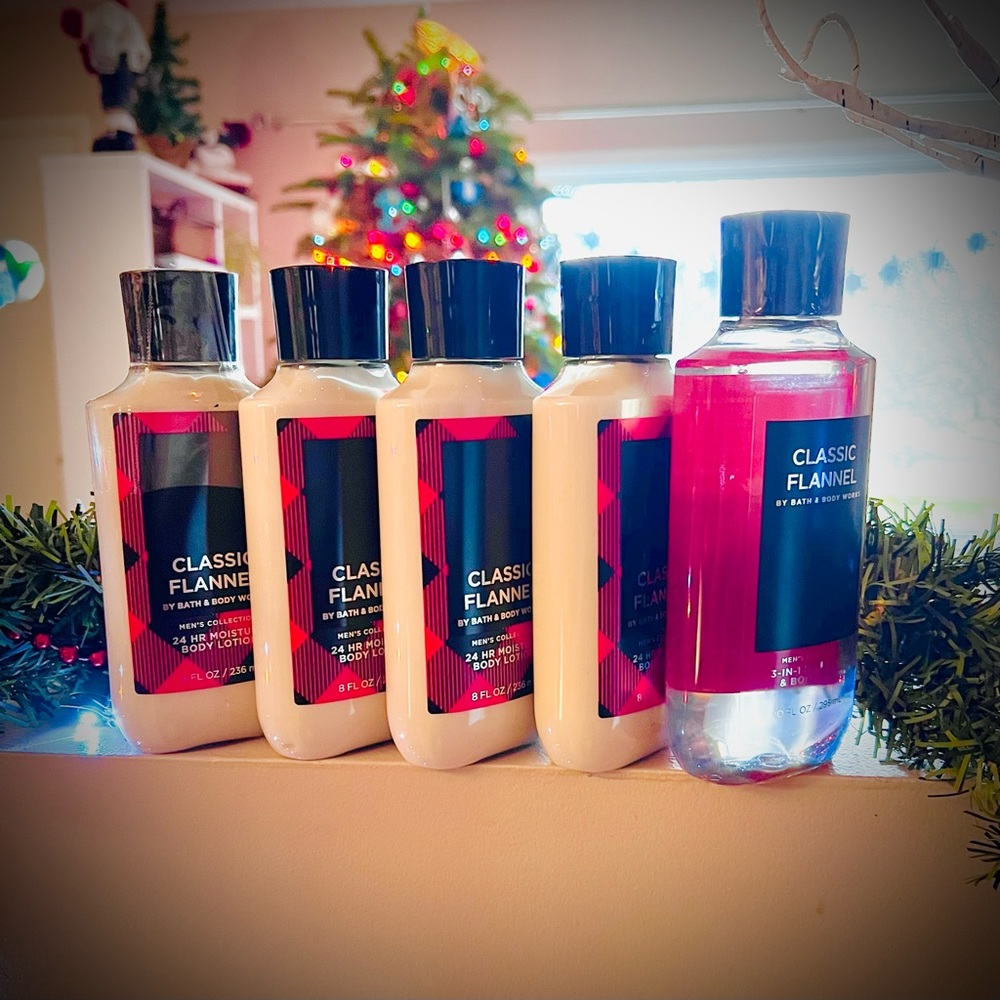Bath & Body Works Men’s Fragrance… Classic Flannel… Body Lotion & 3-1 Shower Gel